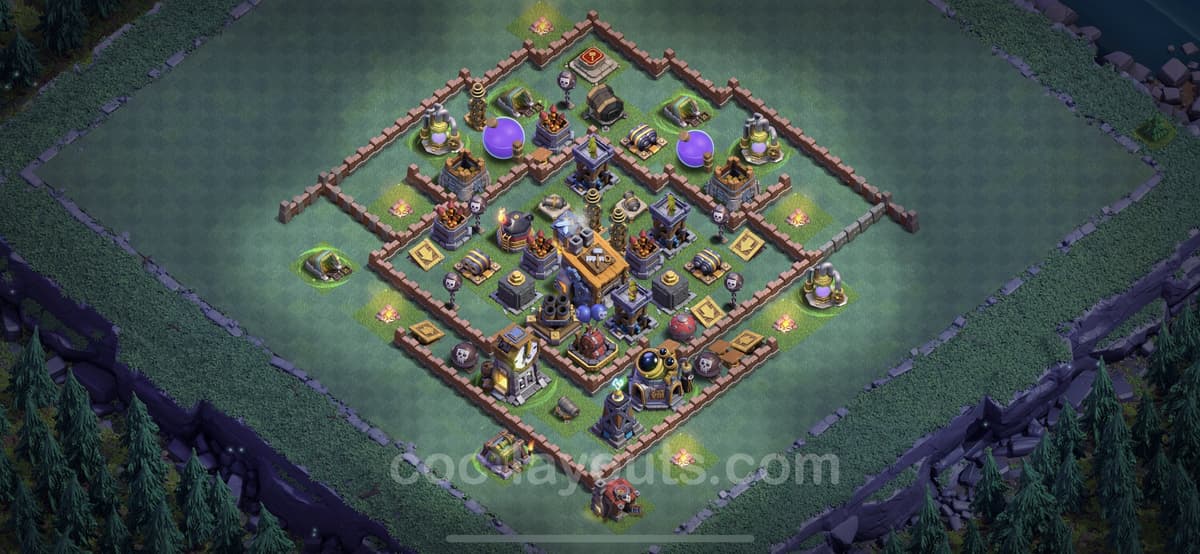BH8 Top Rated Defense Base – Competitive Builder Hall Layout Season 2026