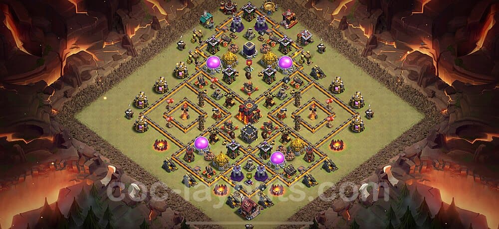 Anti Air Layout for TH10 β Proven Hybrid Base Updated 2026