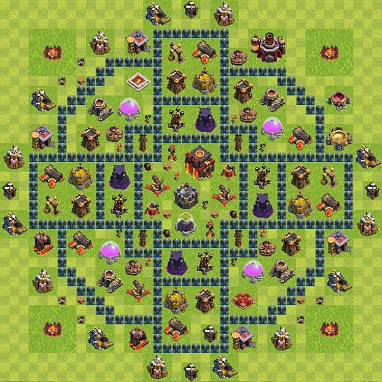 High Win-Rate TH10 Trophy Base β Trophy Pushing Layout Season 2026