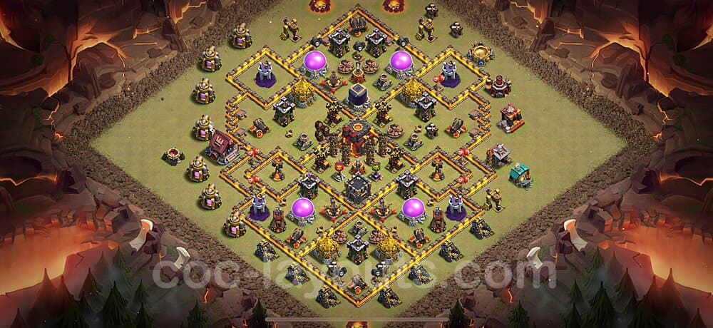 Optimized TH10 Base – Anti 2-Star War Plan Season 2026