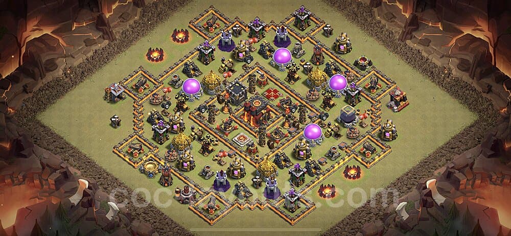 Ranked TH10 Hybrid Base – Hybrid Defense with Link 2025