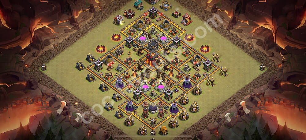 Ranked TH10 Hybrid Base β Hybrid Defense with Link CoC 2026