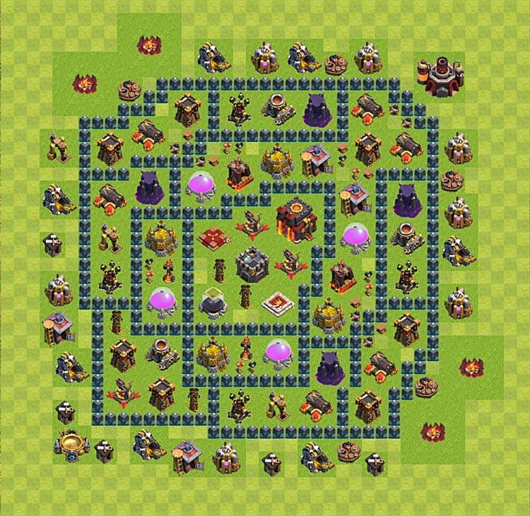 TH10 Trophy Setup β Trophy Pushing Defensive Layout 2026