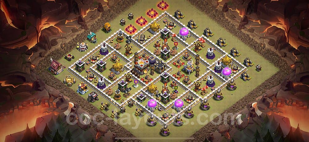 Clash of Clans TH11 War Base – Anti Air Design 2025