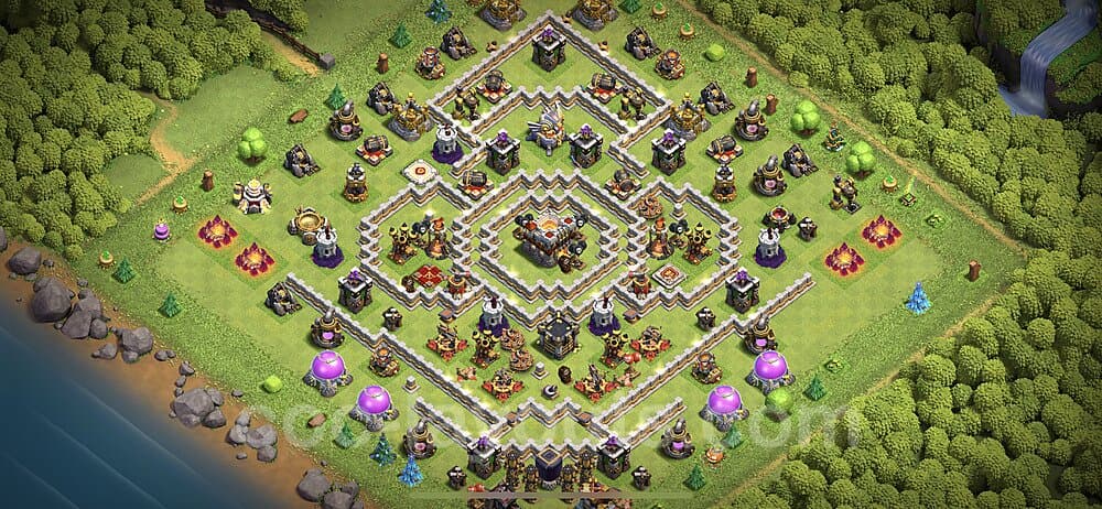 TH11 Defensive War Layout β Anti Air with Link 2026