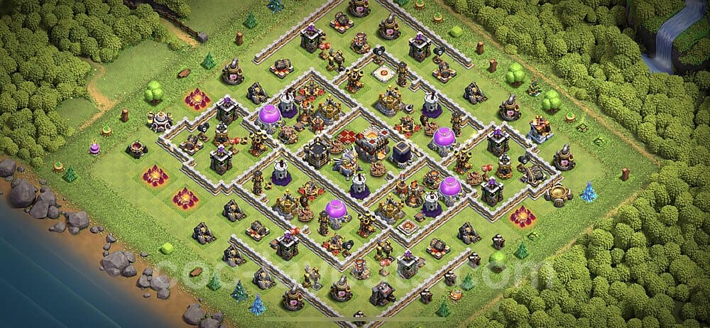 TH11 Hybrid Base with Link β Hybrid Defense Layout CoC 2026