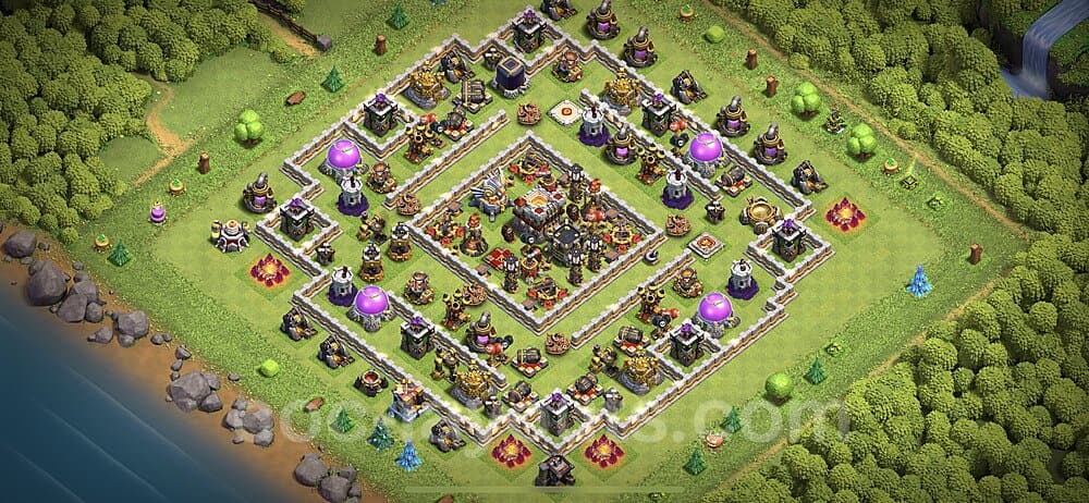 TH11 Hybrid Setup β Hybrid Defense Defensive Layout CoC 2026