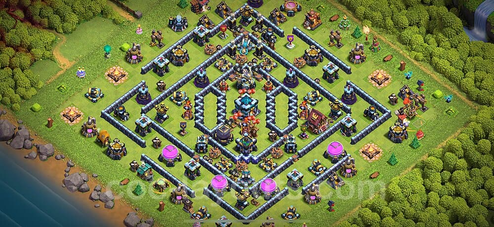 Anti 3-Star TH13 Base Layout | Best War Design 2026
