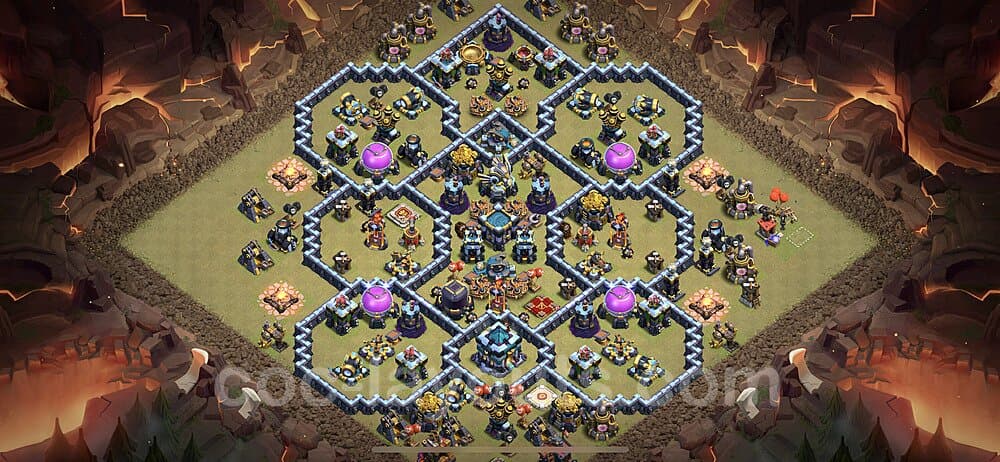 Dominate with This TH13 War Base – Anti Everything 2025