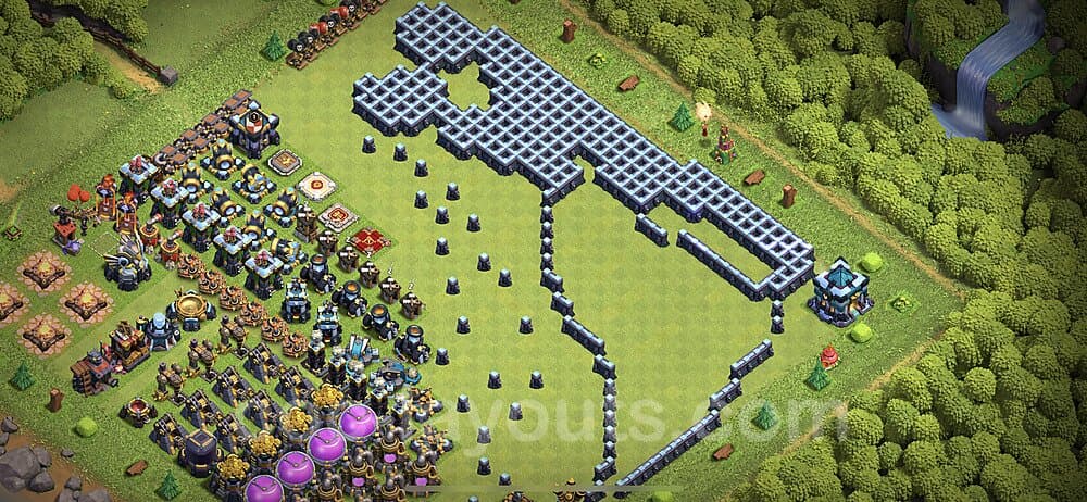 Dominate with This TH13 War Base β Solid Defense Season 2026
