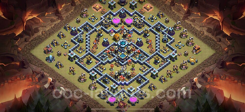 TH13 Defensive War Layout β Anti 3-Star with Link 2025