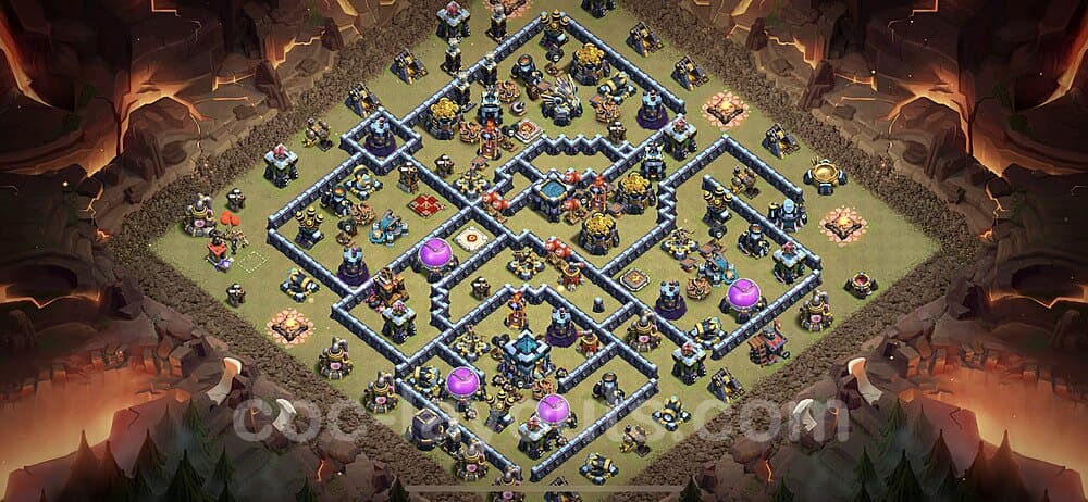 TH13 War Base Plan β Anti Everything with Base Link Season 2026