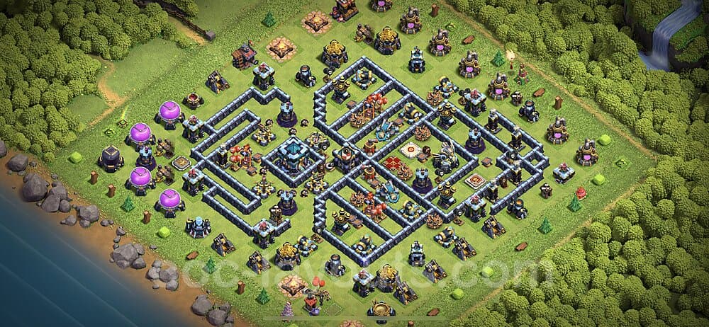 TH13 War Setup – Anti Everything Defensive Layout 2026