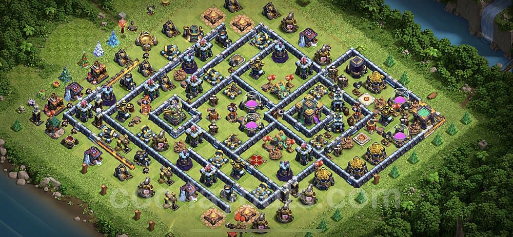 TH14 Base with Copy Link β Hybrid Defense Hybrid Layout Season 2026