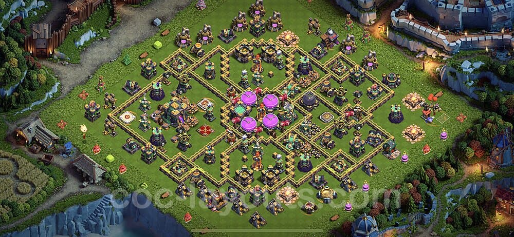 TH14 Resource Protection Hybrid Layout – Copy Link Included Season 2026
