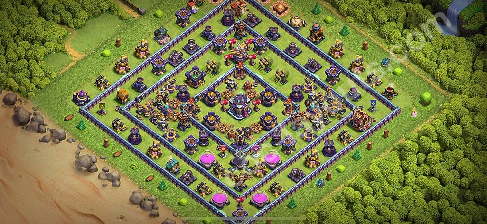 Strongest TH15 Hybrid Base β Hybrid Defense Guide CoC 2026