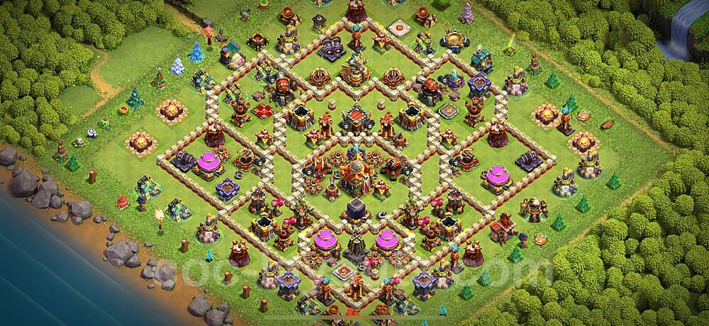 Hybrid Base Layout TH16 β Resource Protection Defensive Strategy Updated 2026