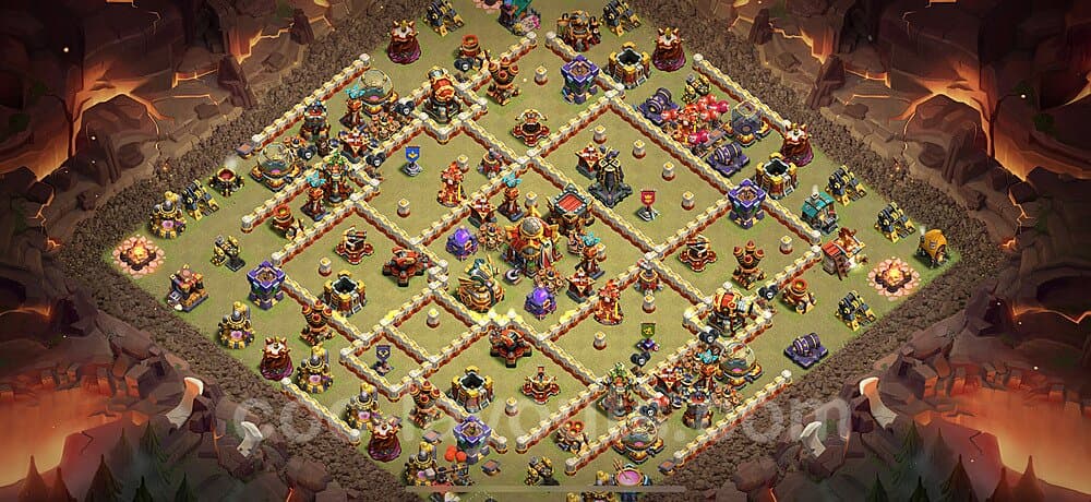 Optimized TH16 Base β Anti Everything War Plan 2025