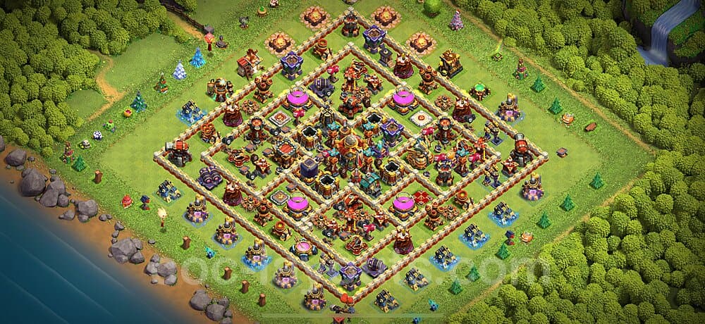 Strongest TH16 Hybrid Base – Trophy Pushing Guide 2025