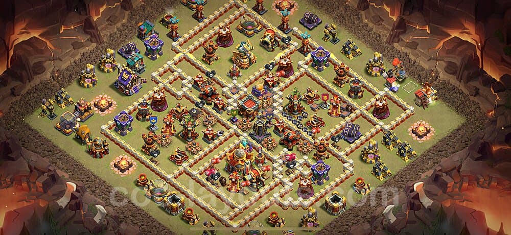 TH16 War Base Plan β Anti 3-Star with Base Link 2026