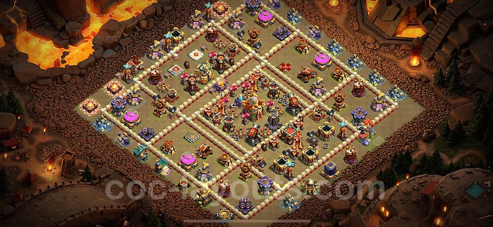 TH16 War Village Layout β Anti 2-Star Ranked Design Season 2026