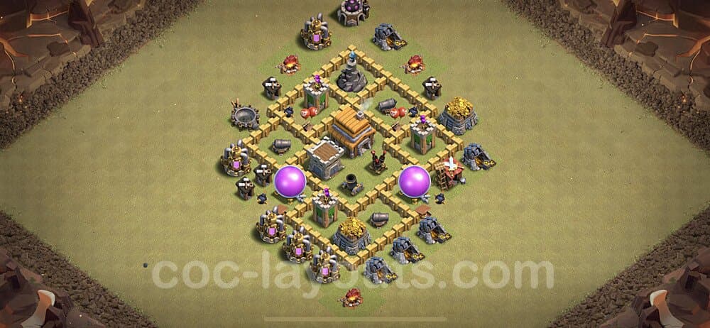 TH5 Anti Air Base β Competitive War Layout Season 2026