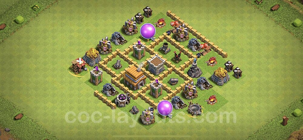 TH5 Anti Everything Base – Competitive Trophy Layout Updated 2026