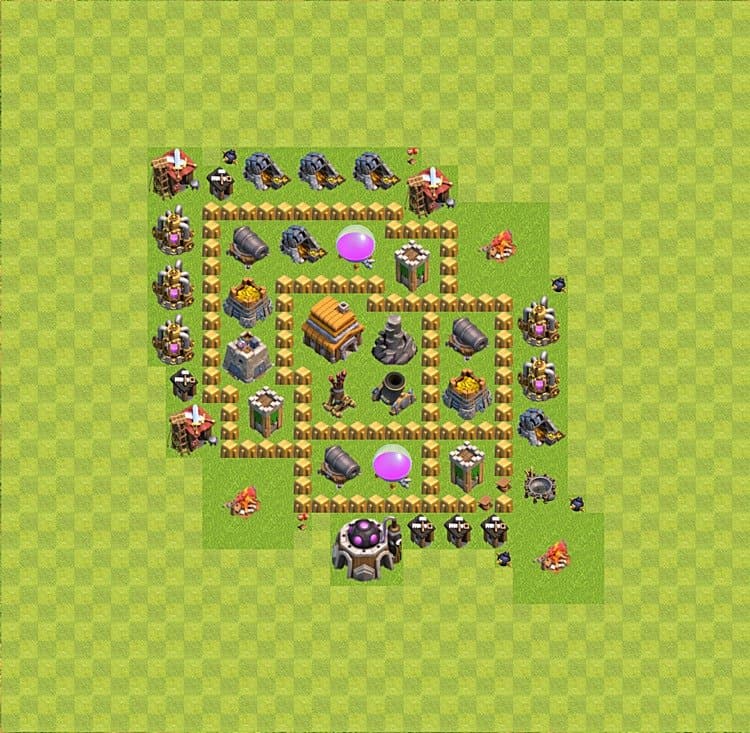 Trophy Pushing Layout for TH5 – Proven Trophy Base Updated 2026