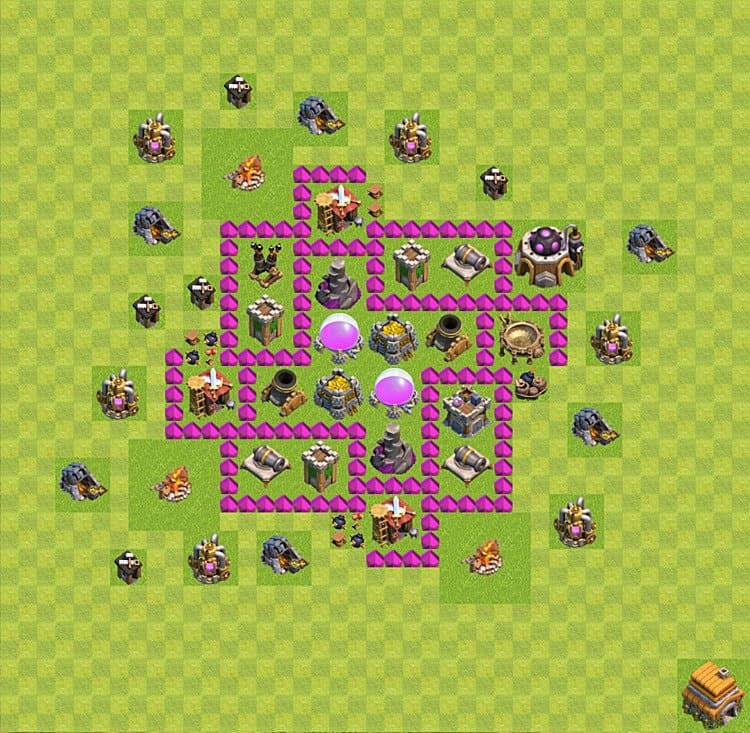 Dominate with This TH6 Farming Base – Resource Protection 2025