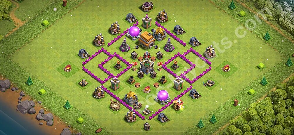 TH6 Defensive Hybrid Layout β Hybrid Defense with Link 2026