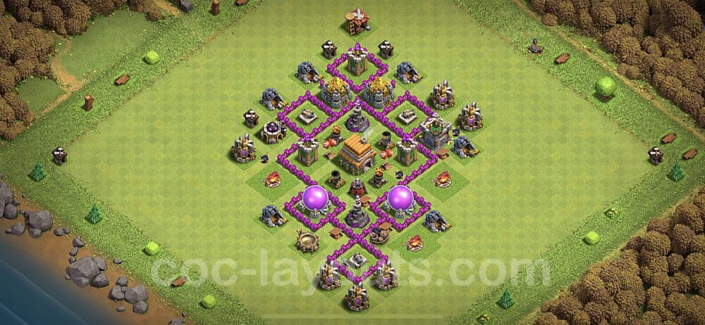 TH6 Hybrid Setup β Hybrid Defense Defensive Layout Season 2026