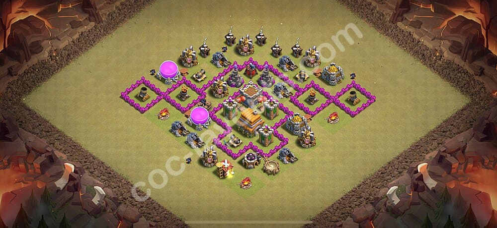 TH6 War Base Blueprint β Anti Everything Edition 2025
