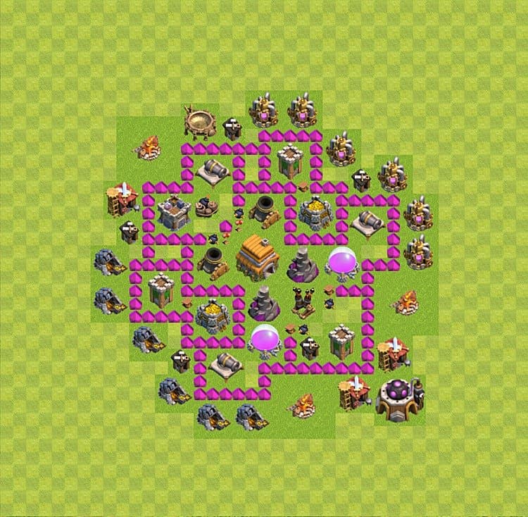 Trophy Pushing TH6 Base Layout | Best Trophy Design 2025