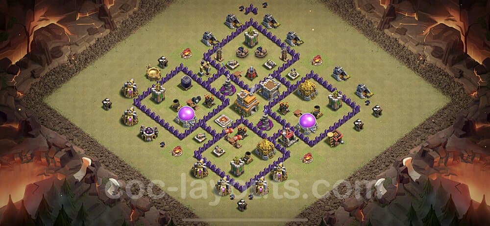 Pro TH7 War Design – Anti Air Base Link 2025