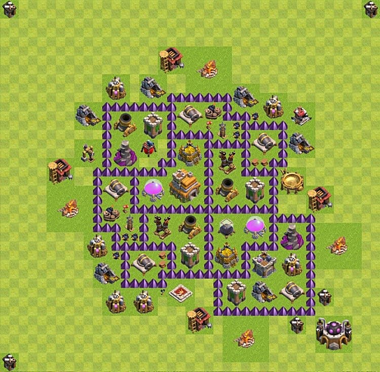 TH7 Defensive Trophy Layout β Trophy Pushing with Link Updated 2026