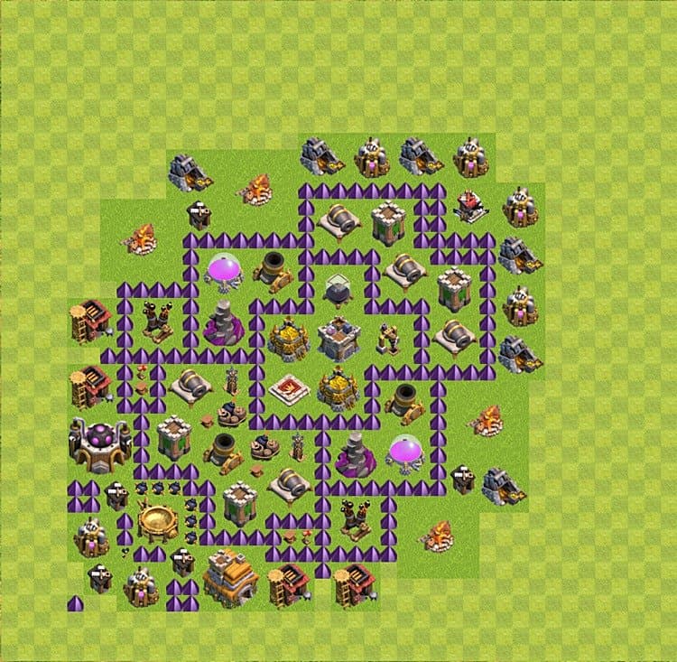 TH7 Farming Base Plan β Resource Protection with Base Link Season 2026