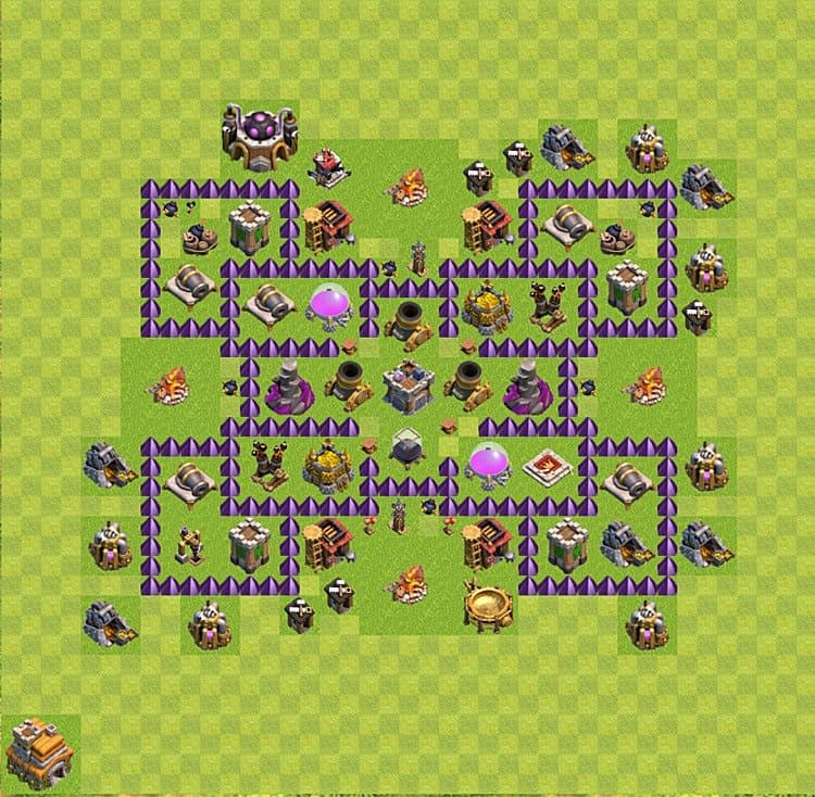 TH7 Resource Protection Base Design β Top Farming Layout Season 2026