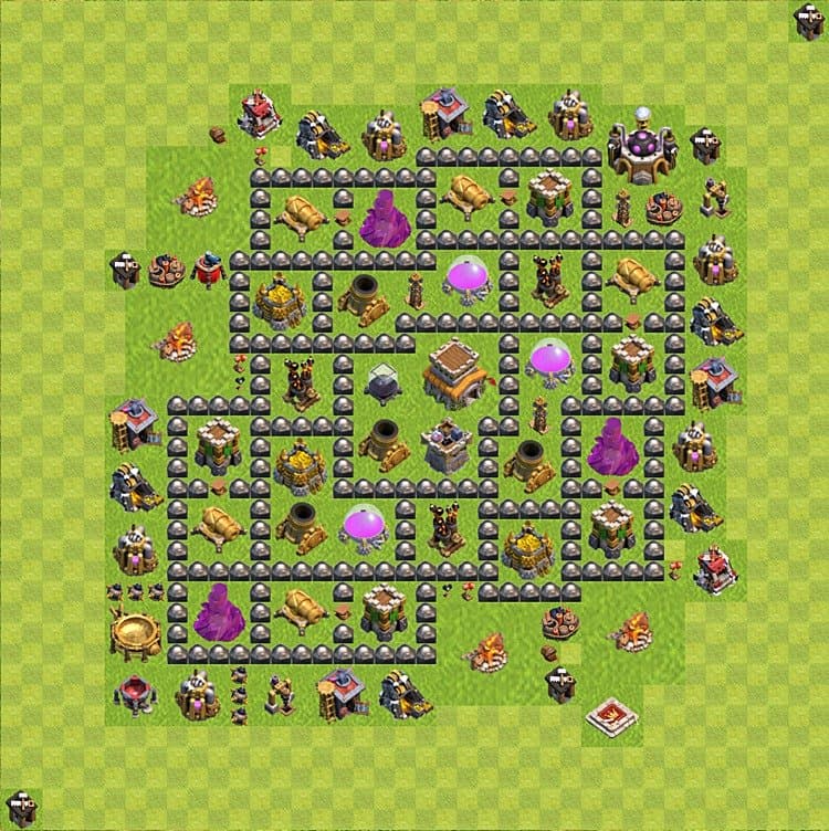 Ranked TH8 Trophy Base β Trophy Pushing with Link CoC 2026