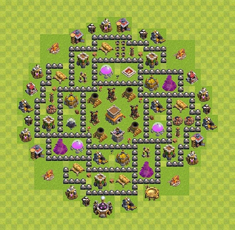 TH8 Base with Copy Link β Trophy Pushing Trophy Layout 2026