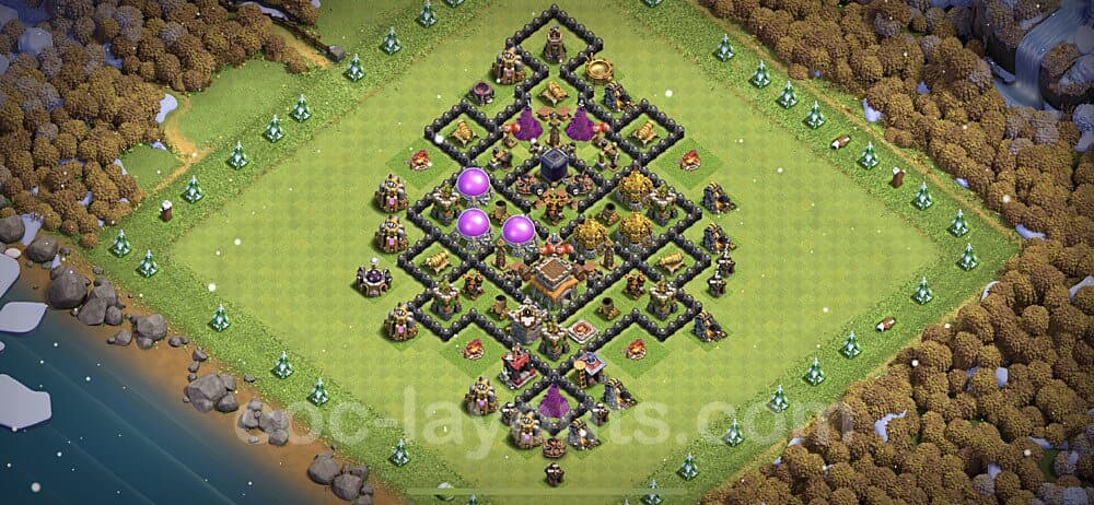 TH8 Hybrid Base with Copy Link – Trophy Pushing Strategy Updated 2026