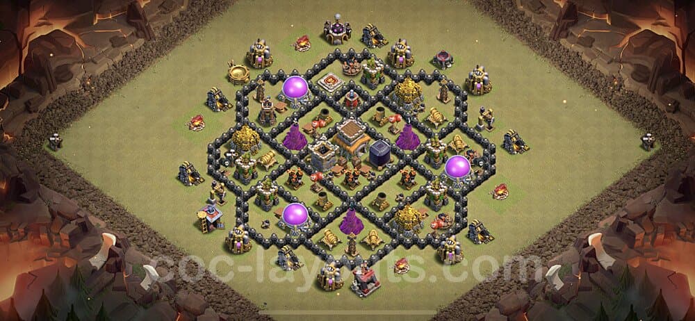 TH8 War Base Plan β Anti Air with Base Link Updated 2026