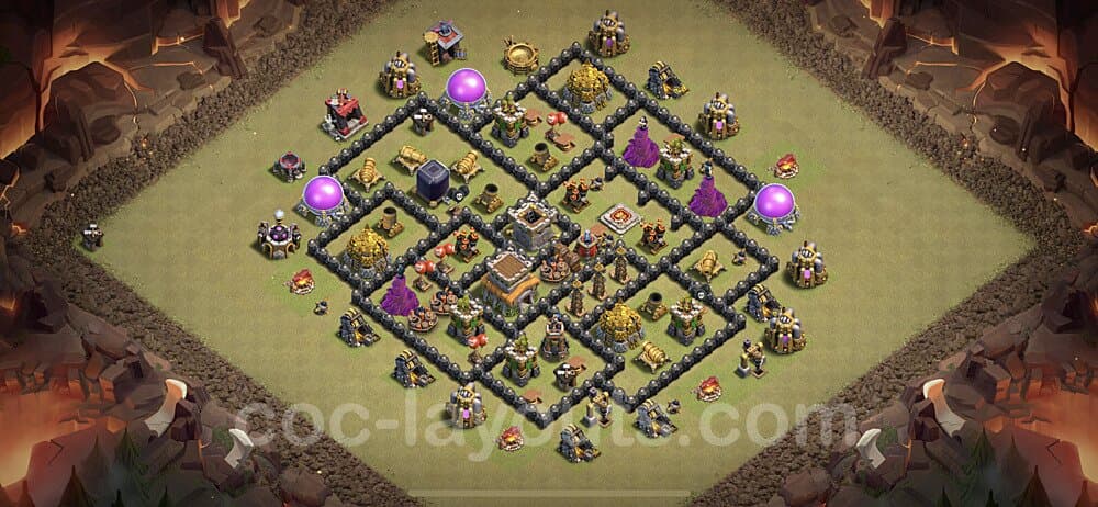 TH8 War Setup β Anti Everything Defensive Layout 2025