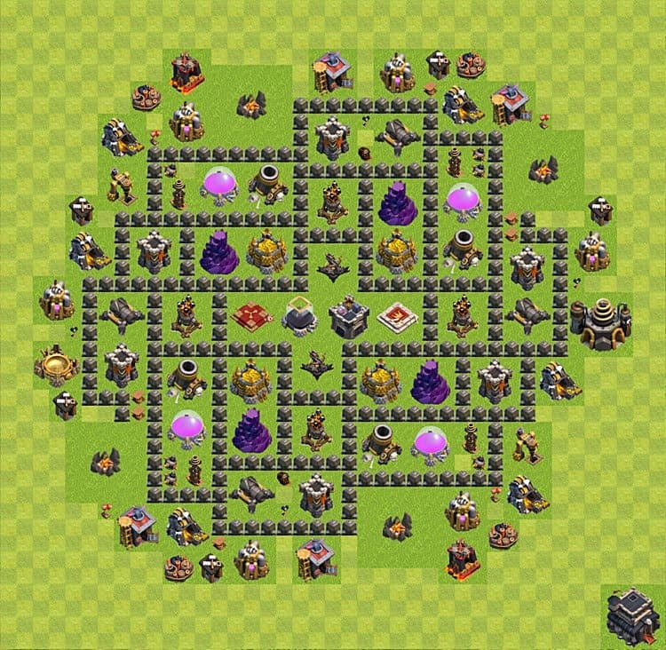 High Win-Rate TH9 Farming Base β Resource Protection Layout 2026