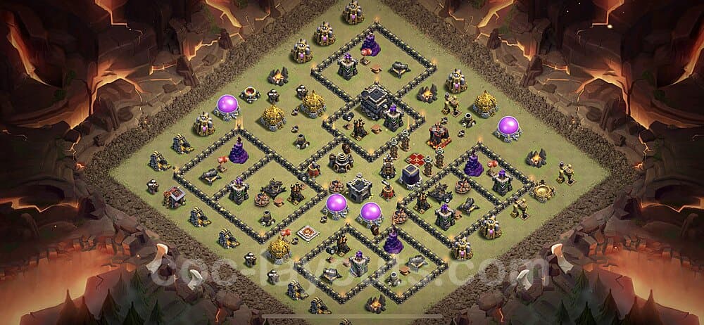 Meta TH9 War Base β Anti 3-Star Updated Updated 2026