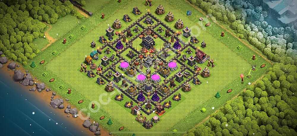 Optimized TH9 Base β Resource Protection Hybrid Plan 2026