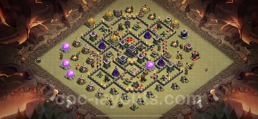 Pro TH9 War Design β Anti 3-Star Base Link Updated 2026