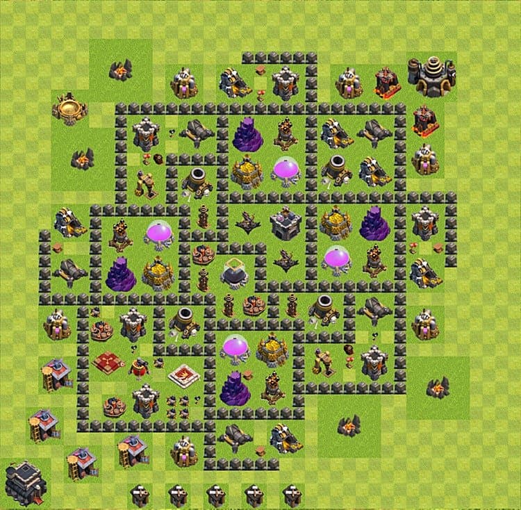 Resource Protection TH9 Base Layout | Best Farming Design Updated 2026