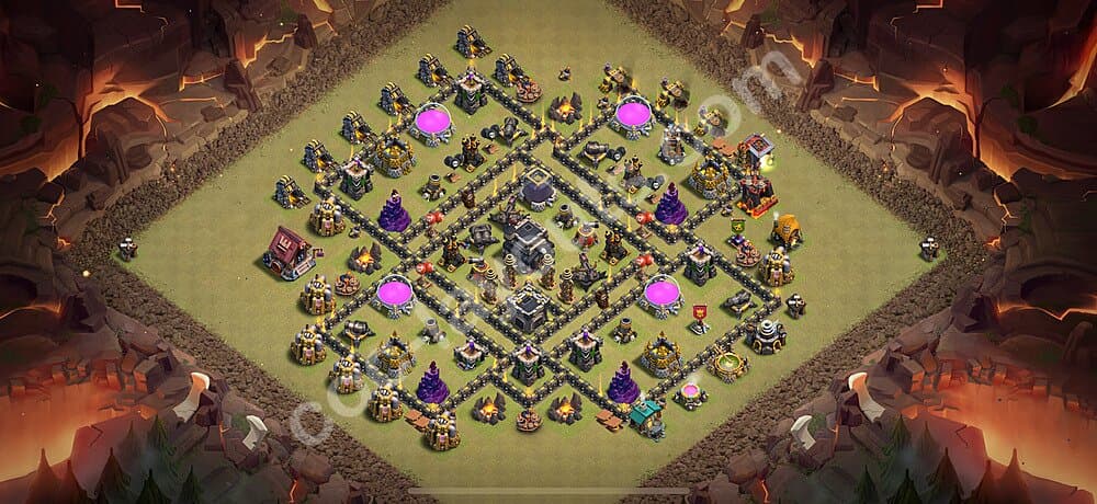 TH9 War Base with Copy Link β Anti 3-Star Strategy 2026