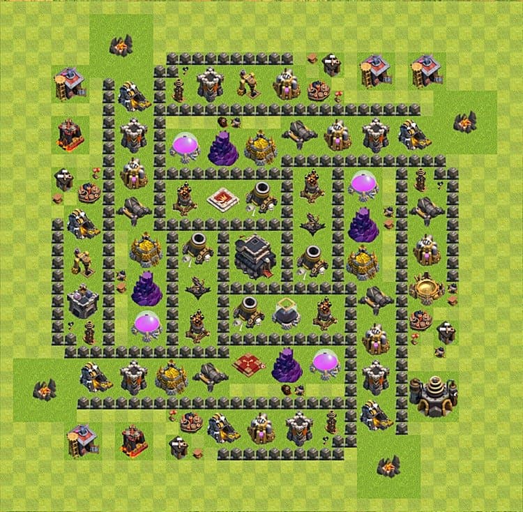 Trophy Pushing TH9 Base Layout | Best Trophy Design Season 2026