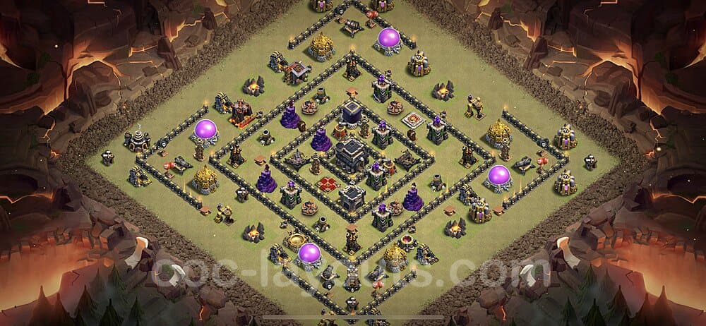 War Base Layout TH9 β Anti Air Defensive Strategy Updated 2026